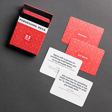 Load image into Gallery viewer, Persuasion Deck by BestSelf ? Powerful Tool to Master Proven Persuasive Tricks and Use Them Confidently to Inspire Change, Co-Creation, and Collaboration ? 33 Persuasion Skill Cards
