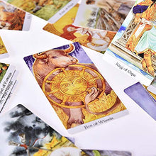 Load image into Gallery viewer, KELUNIS 78Pcs Tarot Golden Wheel Table Game Cards Light Oracle Card for Beginners and Experienced Reader Board Deck Games
