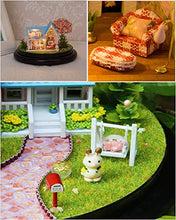 Load image into Gallery viewer, NC Assemble DIY Doll House Toy Wooden Miniatura Doll Houses Miniature Dollhouse Toys with Furniture LED Lights Birthday Gift B016
