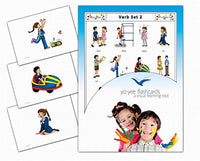 Yo-Yee Flash Cards - Verbs Flashcards for Preschoolers, Toddlers, Kids, and Adults - Set 2 - Vocabulary Picture Cards with Teaching Activities and Game Ideas