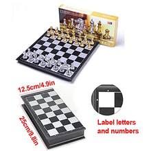 Load image into Gallery viewer, LINGOSHUN Chess Board Set Folding,Travel Magnetic Chess Piece Set for Kids/Adult,Chess Training Game for Entertainment/A / 2525cm/9.89.8in
