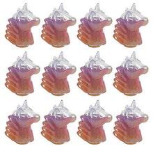 Load image into Gallery viewer, Kicko Rainbow Unicorn Slime - Pack of 12 Colored Gooey Slimes with 3.5 Inch Unicorn-Shaped Container - Good for Party Favors, Kids, Squishing and Squashing, Stress Reliever, Educational Toy
