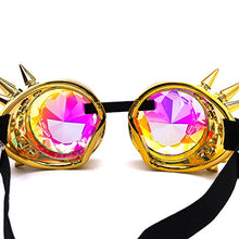 Load image into Gallery viewer, FIRSTLIKE Festivals Kaleidoscope Rainbow Glasses Prism Sunglasses Goggles
