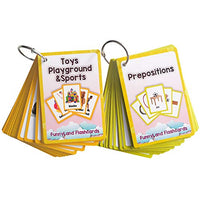 Richardy Prepositions,Toys/Playground/Sports 2 Sets of English Flash Cards Kids Pocket Card Learning Baby Toys for Children