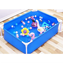 Load image into Gallery viewer, QIAOLI Swimming Pool Metal Frame Swimming Pool Outdoor Above Ground Round Paddling Pool with Easy Set-Up for Garden Backyard Blow Up Pool ( Color : Blue , Size : 180x140x60cm )
