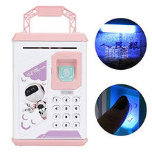 Load image into Gallery viewer, Kid Cartoon Bank, 5.1 * 5.1 * 9.6In Automatic Money Box Cash Coin Can Electric Children Bank, with Music for Kids Money Saving(Pink)
