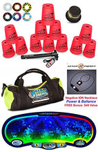 Load image into Gallery viewer, Speed Stacks Custom Combo Set - The Works: 12 NEON PINK 4&quot; Cups, Cup Keeper, Quick Release Stem, Pro Timer, Gen 3 Premium VOXEL GLOW Mat, 6 Snap Tops, Gear Bag + FREE: Active Energy Power Necklace $49
