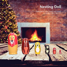 Load image into Gallery viewer, Wooden Nesting Doll Russian Nesting Dolls Sets, Cartoon Animal Pattern Ornament Children&#39;s Festival Stacking Toy Doll Gifts (6PCS)

