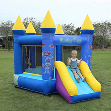 Load image into Gallery viewer, Kids Bouncy Castle Inflatable Bouncer Bounce House, Children&#39;s Indoor and Outdoor Large Playground, Inflator Castle Outdoor Play Garden Activity Fun 3-12 Years (Color : Blue, Size : 300360230cm)
