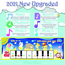 Load image into Gallery viewer, HmiL-U Piano mat for Kids ,2021 Upgrade Function with 8 Animal Voices 6 Modes, Kids Musical Piano Mat,Piano Early Education Toys for Toddler Kids Birthday (1 to 5 Years Old)
