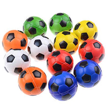 Load image into Gallery viewer, MyMagic 24 Pcs Colorful Soccer Football Stress Ball, 2.5 inch Soft Foam Squeeze Sports Ball for Party, Release Stress Anxiety Relief (Football)
