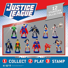 Load image into Gallery viewer, Justice League Toppers, 12-Pack  DC Toys, Stampers, Action Figures  Batman, Wonder Woman, Superman, Robin, The Flash, and More by PMI, 2.4 in, Ages 3+
