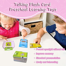 Load image into Gallery viewer, Talking Flash Cards Educational Toys - Talking Flashcards Learning Toys for Toddlers - Montessori Toys Flash Cards for Age 2 3 4 5 6
