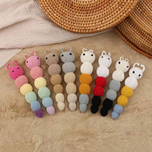 Load image into Gallery viewer, Jetamie Baby Boys Girls Cartoon Hand Bell Ring Rattles Soft Lovely Crochet Doll Infant Sleep Pillow Side Toy Kids HandbellsTeether Rattles Toys Hanging Rattles Stroller Car Seat Toy
