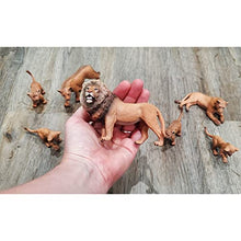 Load image into Gallery viewer, Attatoy Lion Figure Family (7-Piece Set), Pride of Lions Action Toy Figures with King Lion, Lionesses and Cubs
