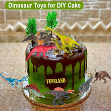 Load image into Gallery viewer, 13 Pack Dinosaur Toy Figures with Educational Dinosaur Book, Large Plastic Dinosaur Toys Set Gifts for Toddlers, Kids, Boys and Girls, Funsland Dinosaur Figurines
