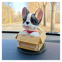 MINGYUE Cute Anime Car Shaking Head Doll Decoration Shaking Head Pet Dog Car Interior Car Interior Accessories Bobbleheads (Color : Transparent)