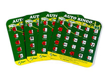 Load image into Gallery viewer, Green Auto Backseat Bingo Pack of 4 Bingo Cards Great For Family Vactions Car Rides and Road Trips
