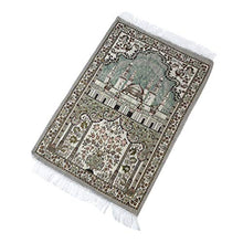 Load image into Gallery viewer, ARTIBETTER Muslim Prayer Rug Rectangular Worship Mat Islamic Pilgrimage Prayer Carpet Portable Floral Mosque Pattern Praying Rugs 110x65x1cm
