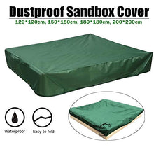 Load image into Gallery viewer, Sandbox Cover, Green Square Protective Cover with Drawstring for Sandpit, Toys, Swimming Pool and Furniture, Square Pool Cover (Color : Green, Size : 200x200cm)

