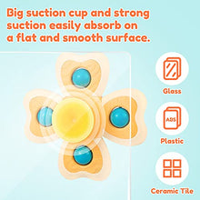 Load image into Gallery viewer, Vanmor Baby Suction Cup Spinning Top Toys,Spinner Toys for Babies,Suction Baby Toys,Stress Relief Frisbee, Sensory Toys&amp;Best Gift for Toddlers 1-3(4 Pcs)
