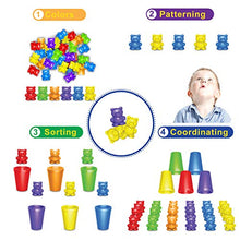 Load image into Gallery viewer, Rainbow Counting Bears With Matching Sorting Cups (67 Pcs Set) + FREE Storage Bag | STEM Educational Gift For Toddler | Montessori Sorting And Counting Toy | Pre-School Color Learning Toy For Children
