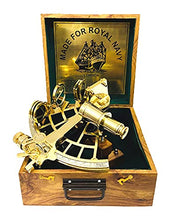 Load image into Gallery viewer, Sextant Instrument Sextant Navigational | Sextant Real | Sextant Working| Sextant Astrolabe with Wooden Case |Gift Item by Maritime Nautical
