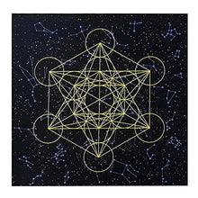 Load image into Gallery viewer, Nanyaciv Tarot Tablecloth, 23x23 Inches Tarot Card Cloth, Crystal Grid Universal Tarot Divination, Tarot Table Cloth for Psychologists Magicians
