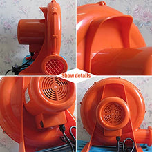 Load image into Gallery viewer, STXMY Commercial Bounce House Blower Fan for Inflatable Bouncy Castles, Compact 550W Waterproof Air Blower Fan for Bouncy House for Kids, Orange
