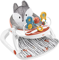 Fisher-Price Premium Sit-Me-Up Floor Seat withToy Tray Peek-a-Boo Fox Infant Chair