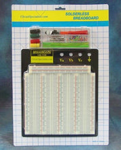 Load image into Gallery viewer, WB-108+J Solderless Breadboard with Jumpers (WB-108+J) Educational, Hobby, Students of al Skill Levels, prototyping, with Integrated Ground Plane, ABS Material, Reusable Hundreds of Times

