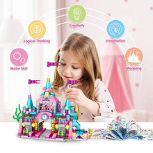Load image into Gallery viewer, LUKAT Building Toys for Girls Age 6 7 8 9 10 11 12 Year Old, 568pcs Princess Castle STEM Construction Toys Set, 25 Models Educational Toys for Kids Building Blocks Kit Gifts for Birthday Christmas
