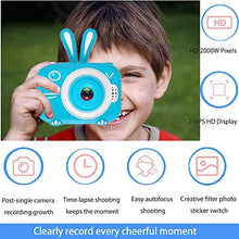 Load image into Gallery viewer, Kids Video Camera,Kids Digital Camera Recorder Shockproof Cameras HD 8 Mega Pixel 2 Inch IPS Screen Kids Mini Camera with 32GB SD for Girls Boys Gifts(Blue)
