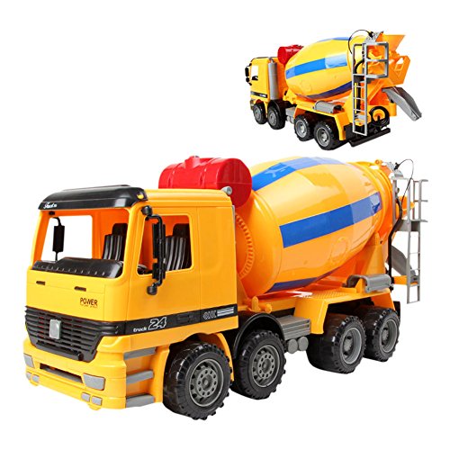 Liberty Imports 14 inches Oversized Friction Cement Mixer Truck Construction Vehicle Toy for Kids