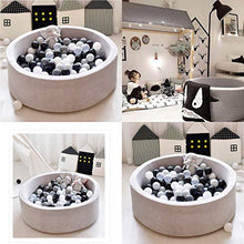 Load image into Gallery viewer, TRENDBOX Soft Foam Sponge Indoor Round Ball Pit NOT Include Balls Ball Pool Baby Playground - Gray
