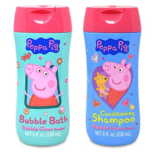 Load image into Gallery viewer, Peppa Pig Bathroom Set for Kids, Toddlers ~ 3 Pc Peppa Pig Accessories Bundle with Shampoo, Bubble Bath, and Coloring Pack (Peppa Pig Bath Toys and Decor)
