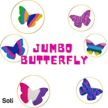 Load image into Gallery viewer, Jumbo Pop Fidgets 45cm 17.7in Giant Big Size Butterfly Popper Fidget Toys for Girls, Kids Birthday Party Classroom, Autism Sensory Toy Relieves Anxiety (#11 Purple Pink)
