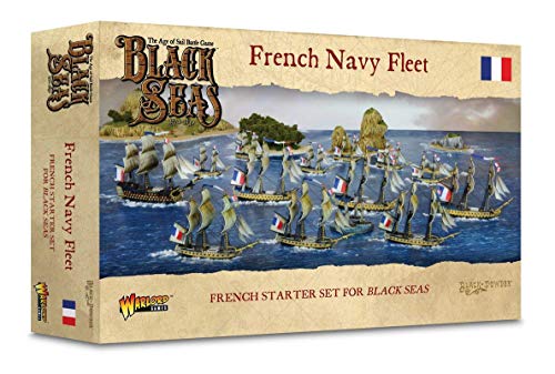 Black Seas The Age of Sail French Navy Fleet for Black Seas Table Top Ship Combat Battle War Game 792012001