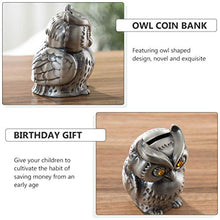 Load image into Gallery viewer, NUOBESTY Owl Shaped Coin Bank Cartoon Animal Piggy Bank Table Decoration Figurines
