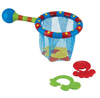 Nuby Splash n' Catch Bath Time Fishing Set, Includes Four Link Toys