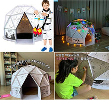 Load image into Gallery viewer, ANBOX Kids Space Coloring Paper House, Paper Igloo,, Children&#39;s Day Gift, Birthday Gift ANP_H05 / Made in Korea / 55.7&quot; Wx55.7 Dx32.7 H (1414mmx1414mmx830mm) / Corrugated Cardboard
