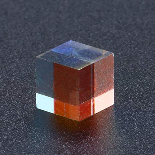 WSF-Prism, 1pc Optical Glass Cube Defective Cross Dichroic Prism Mirror Combiner Splitter Decor 10x10mm 18x18mm 5x5mm Transparent Module Toy (Color : 5mm)