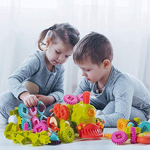 Load image into Gallery viewer, Top Race Remote Control Moving Gear Train Stem Building Toy with Lights and Sound Gift Toys for Boys 4,5,6,7,8 Year Olds | Kids Stem Building Blocks Toy (98 Pieces)

