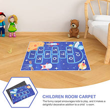 Load image into Gallery viewer, BESPORTBLE Hopscotch Rug Hop and Floor Mat Anti Slip Kids Playing Floor Carpet Mat Playroom Floor Area Rug Astronaut Style Crawling Game Mat 90X60cm
