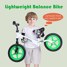 Load image into Gallery viewer, SIMEIQI Balance Bike Lightweight for Kids Ages 2 3 4 5 6 Year Old Girls Boys,Walking Training Bike for Toddler 24 Months,No Pedal Push Bicycle Adjustable Seat Air-Free Tires
