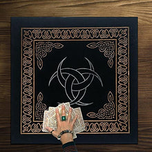 Load image into Gallery viewer, Nanyaciv Tarot Tablecloth, 20x20 Inches Tarot Card Cloth, Crystal Grid Universal Tarot Divination, Constellation Astrology Tarot Table Cloth for Psychologists Magicians

