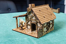Load image into Gallery viewer, TowerRex Smithy D&amp;D Miniatures Wooden Laser Cut Fantasy Terrain 28mm Scale for Dungeons &amp; Dragons Pathfinder Other Tabletop RPG
