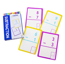 Load image into Gallery viewer, BAZIC Subtraction Flash Cards, Numbers Math Flashcards Game at School Home, Problem Solving for Kids Ages 6+ 1st Grade 2nd Grade (36/Pack), 2-Packs
