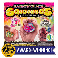 Squoosh-Os Rainbow Crunch by Horizon Group USA, Make 3 DIY Stress Relief Toys, Squeeze, Squish, Poke & Play.Multicolored