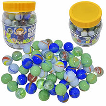 Load image into Gallery viewer, Ram 100 X Glass Marbles Kids Childrens Marbles Toy
